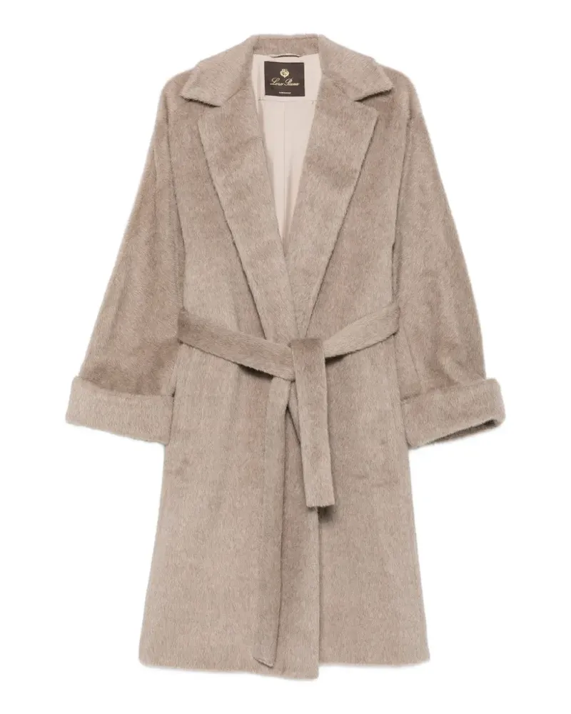 Loro Piana Maria belted coat - Nude Nude