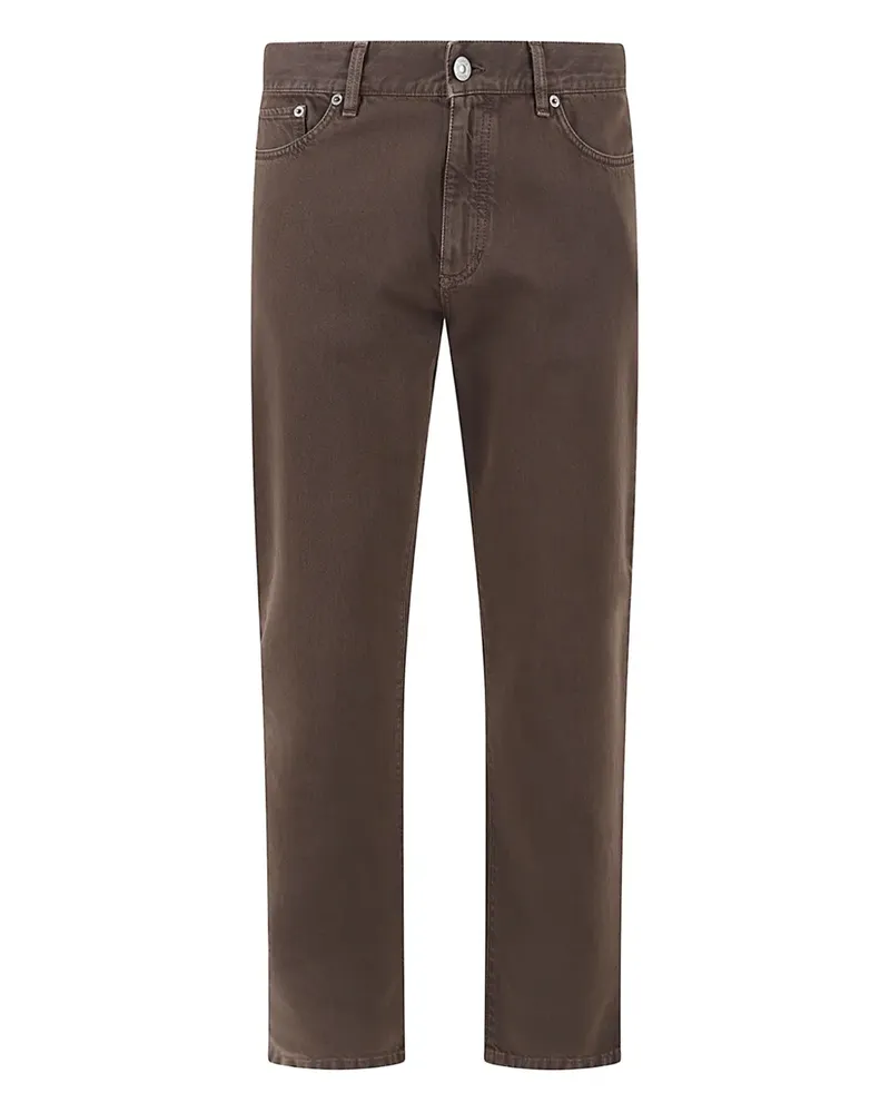 Ermenegildo Zegna Roccia Hose im Five-Pocket-Design - Braun Braun