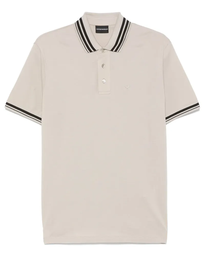 Emporio Armani Klassisches Poloshirt - Braun Braun