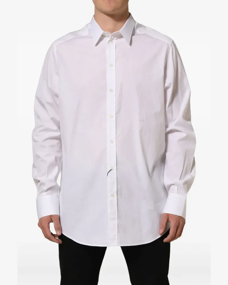 Dolce & Gabbana micro-dot shirt - Weiß Weiß
