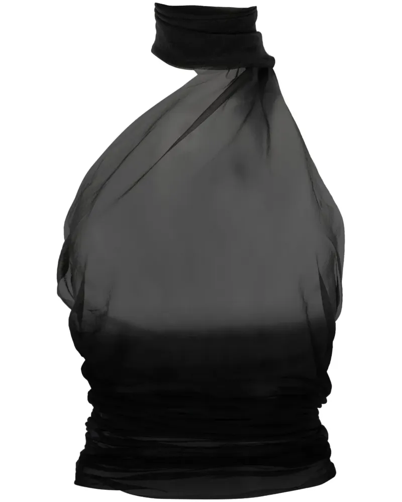 Ludovic de Saint Sernin Klassisches Neckholder-Kleid - Schwarz Schwarz