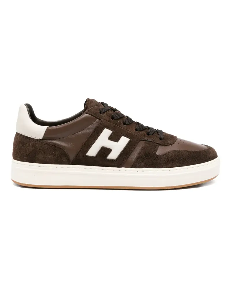 Hogan suede logo-detail sneakers - Braun Braun