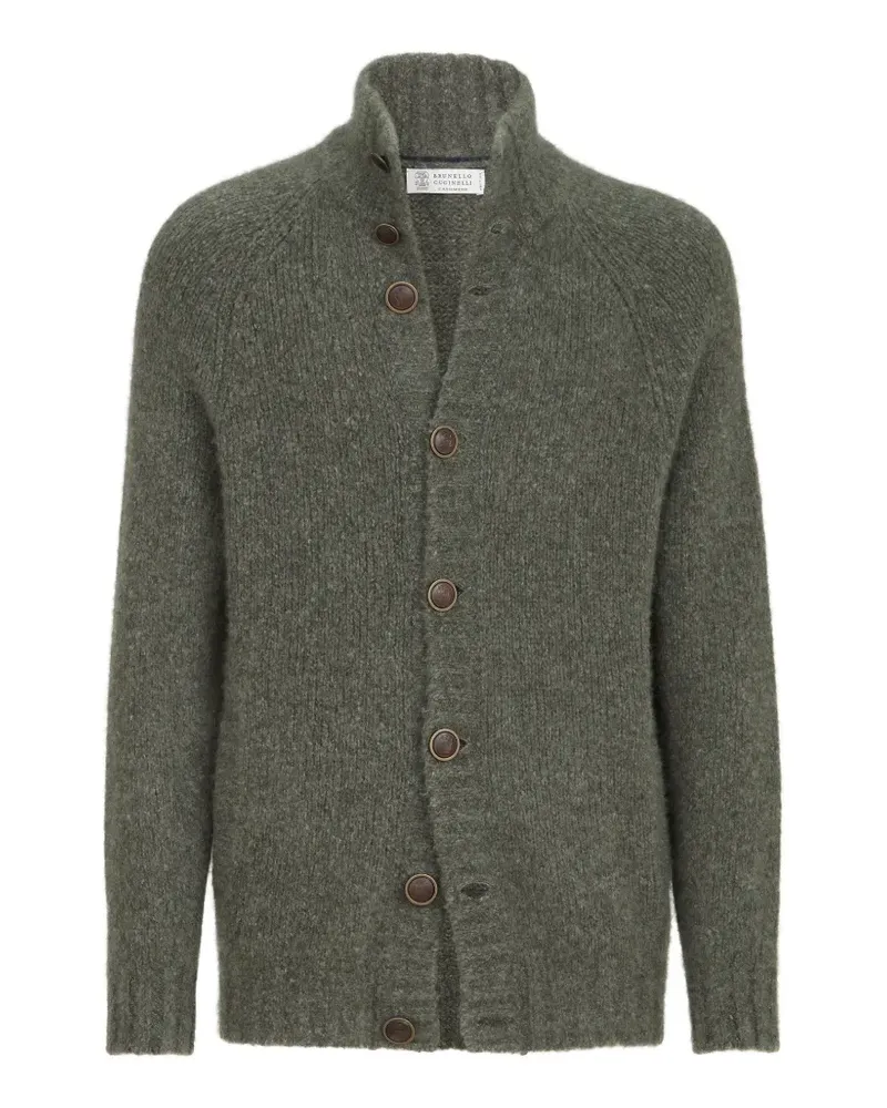 Brunello Cucinelli cashmere and silk cardigan - Grün Grün