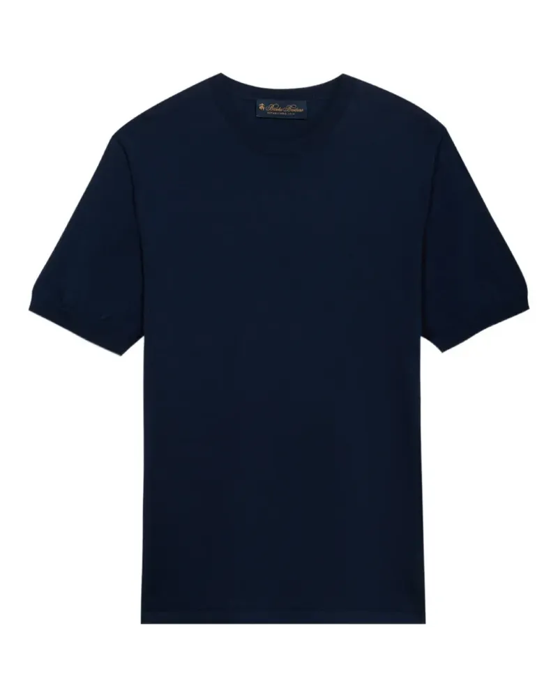 Brooks Brothers T-Shirt mit rundem Ausschnitt - Blau Blau