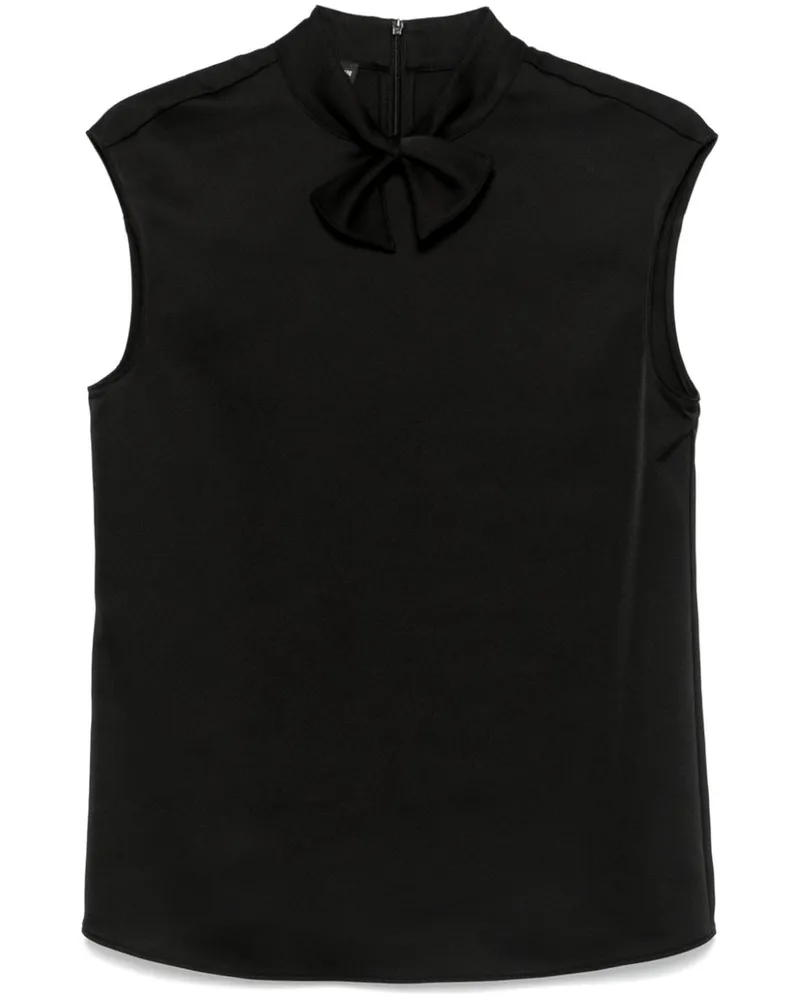 Emporio Armani Top mit Knoten - Schwarz Schwarz