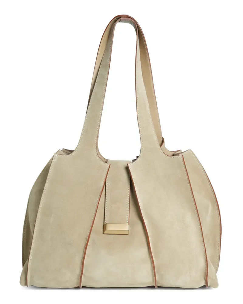 FESTA Milano Eloise suede tote bag - Nude Nude