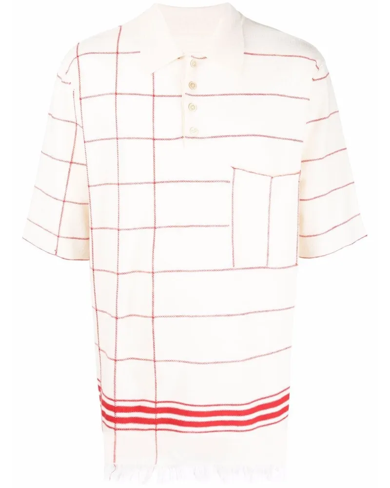 Maison Margiela Gestreiftes Poloshirt - Nude Nude
