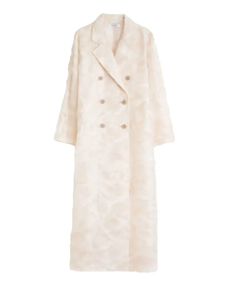 Max Mara Doppelreihiger Mxsmito Mantel - Nude Nude