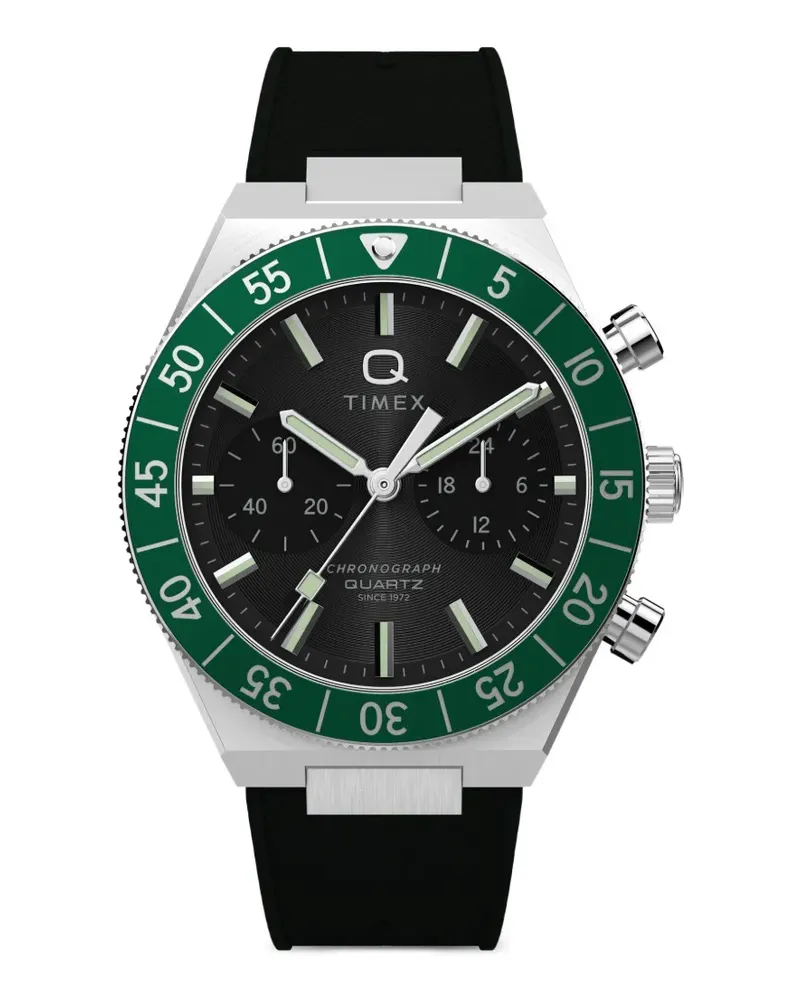 Timex Q Continental Chronograph 40mm - Schwarz Schwarz