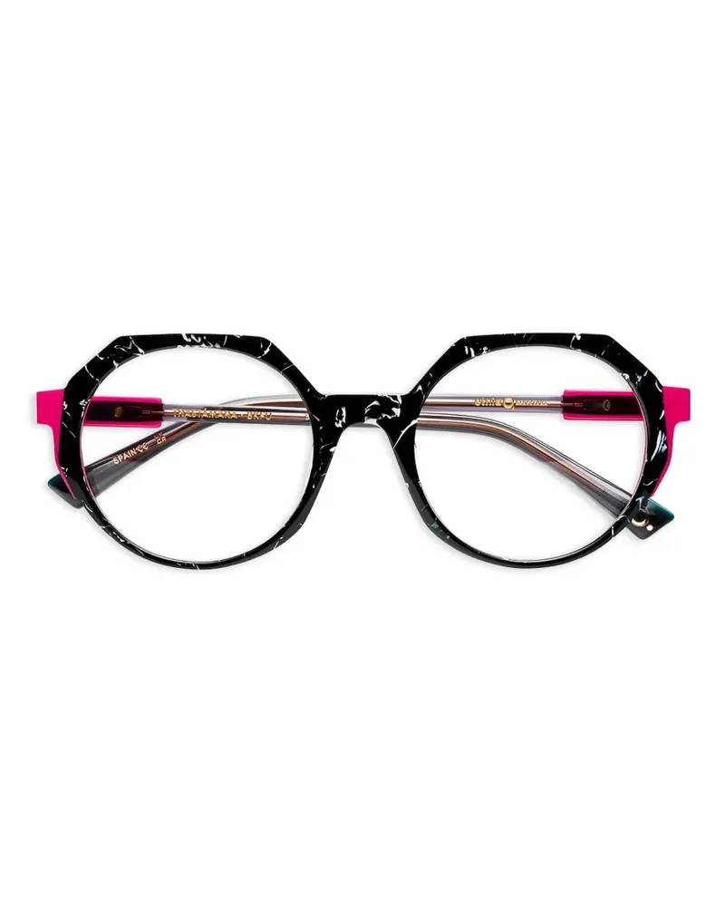 Etnia Barcelona Trastamara Brille mit geometrischem Gestell - Schwarz Schwarz