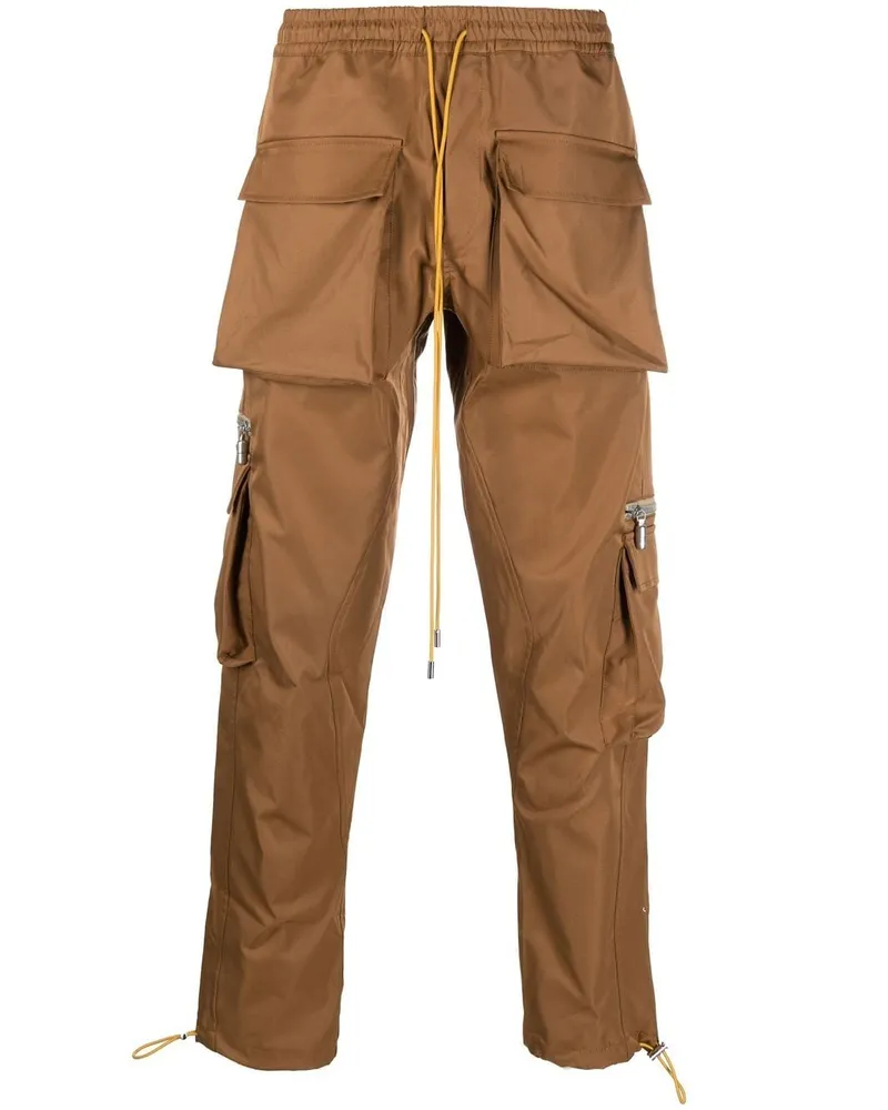 RHUDE Cargohose mit geradem Bein - Braun Braun