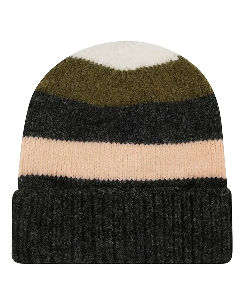Alanui Gestreifte Alpaka-Beanie - Schwarz Schwarz