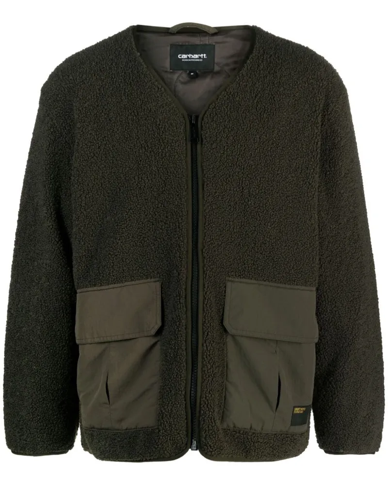 Carhartt WIP Devin Liner Fleecejacke mit V-Ausschnitt - Grün Grün