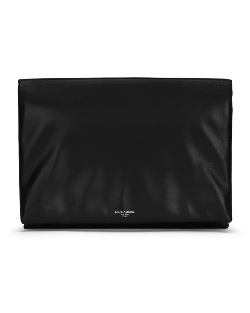 Dolce & Gabbana Clutch mit Logo-Print - Schwarz Schwarz