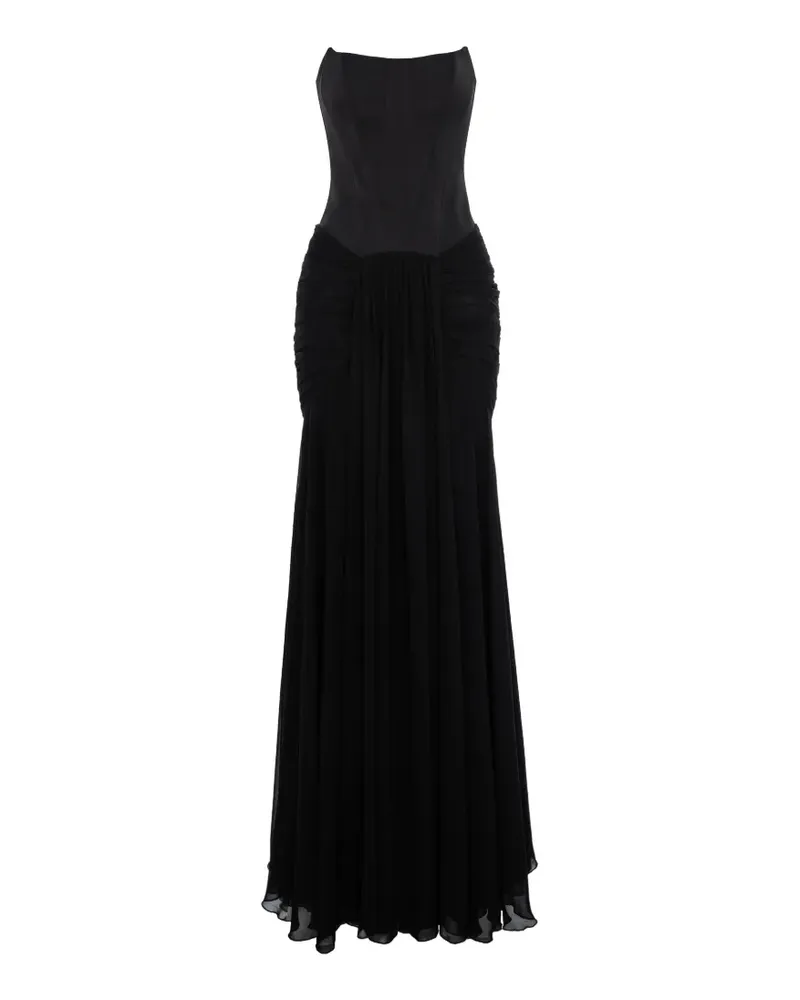 V:PM ATELIER ruched-detail dress - Schwarz Schwarz