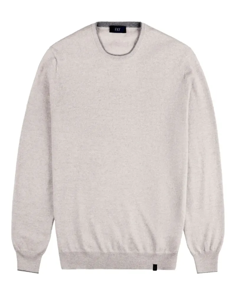 Fay Pullover mit Ellenbogen-Patches - Nude Nude