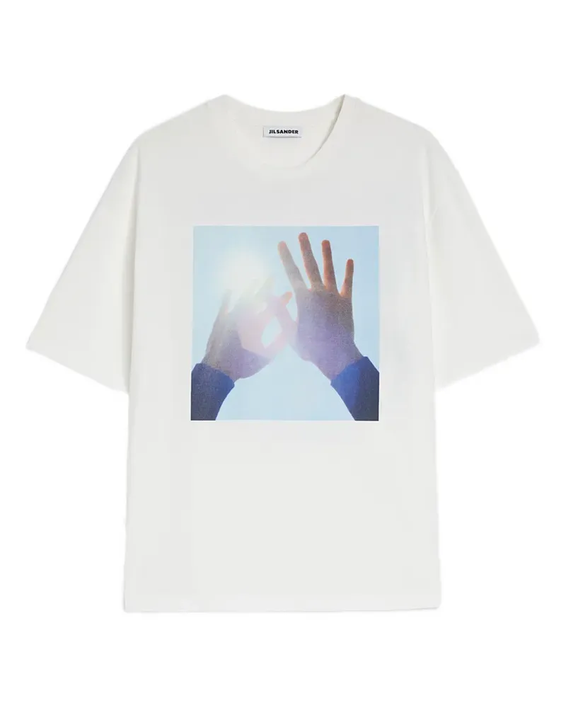 Jil Sander crew-neck short-sleeve T-shirt - Weiß Weiß