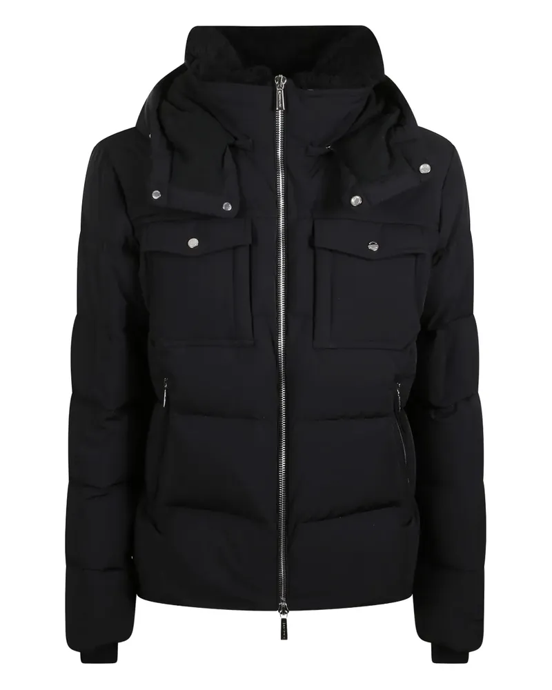 MOORER chest-pocket padded jacket - Schwarz Schwarz