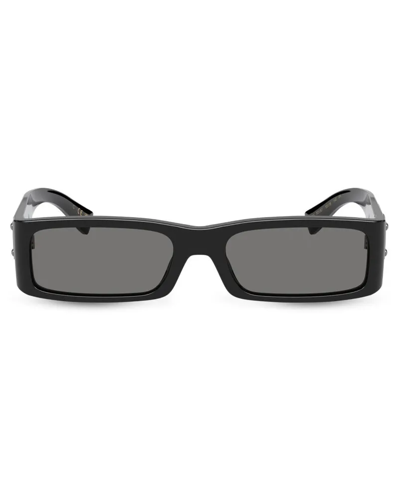 Dolce & Gabbana Sonnenbrille mit eckigem Gestell - Schwarz Schwarz