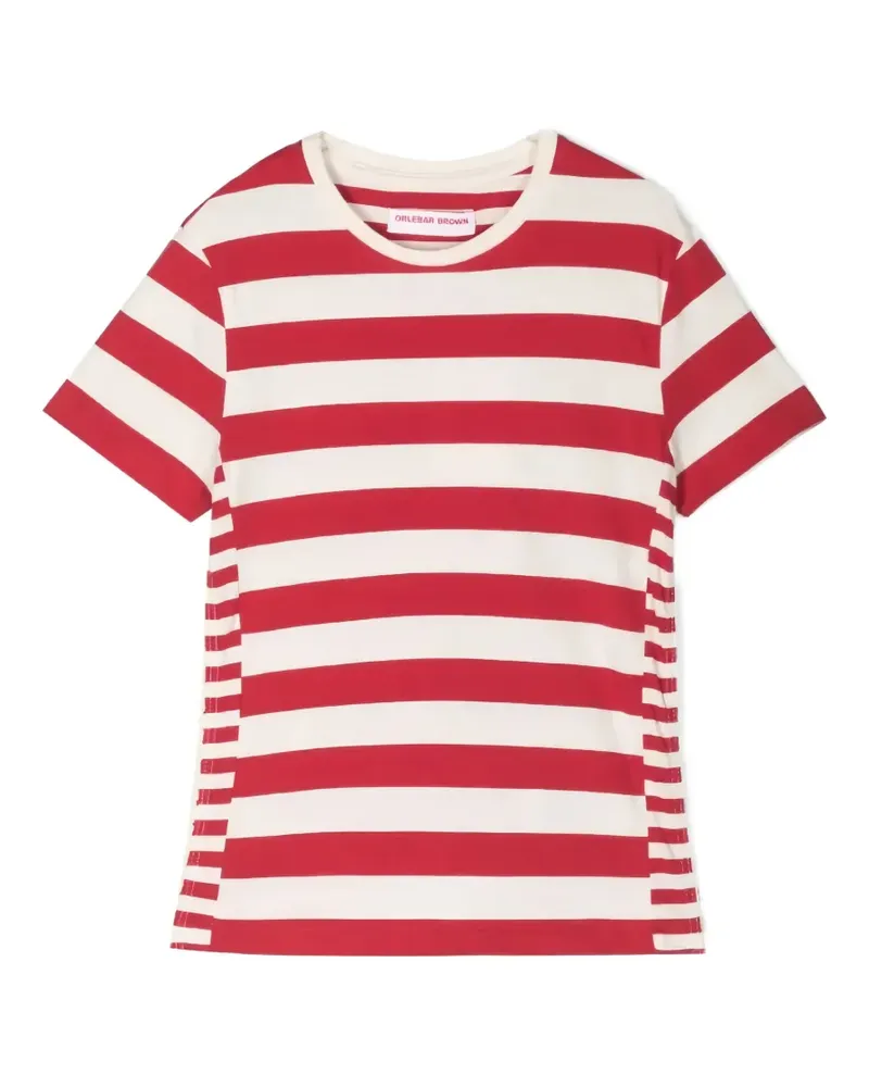 Orlebar Brown Jimmy stripe-print T-shirt - Rot Rot