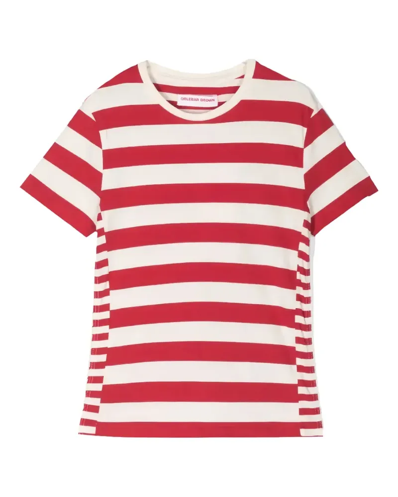 Orlebar Brown Jimmy T-Shirt mit Streifen-Print - Rot Rot