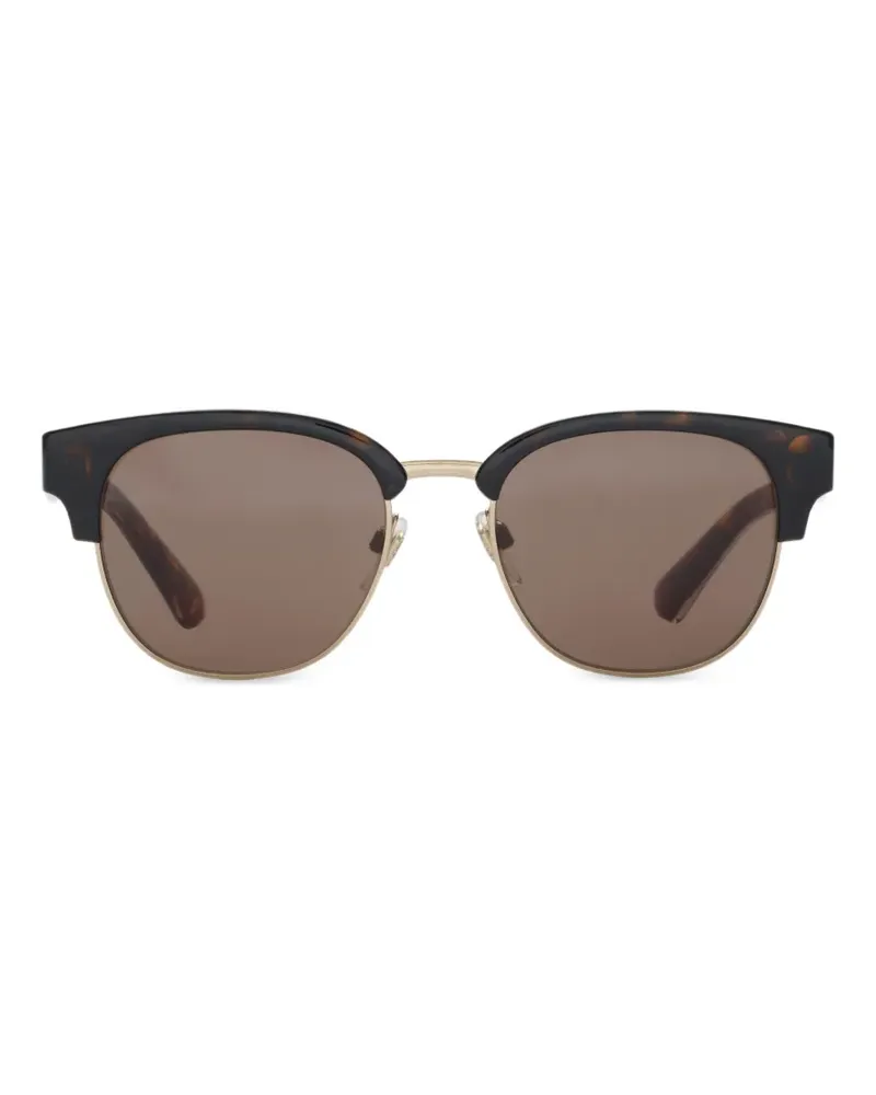 Burberry Sonnenbrille mit rundem Gestell - Braun Braun