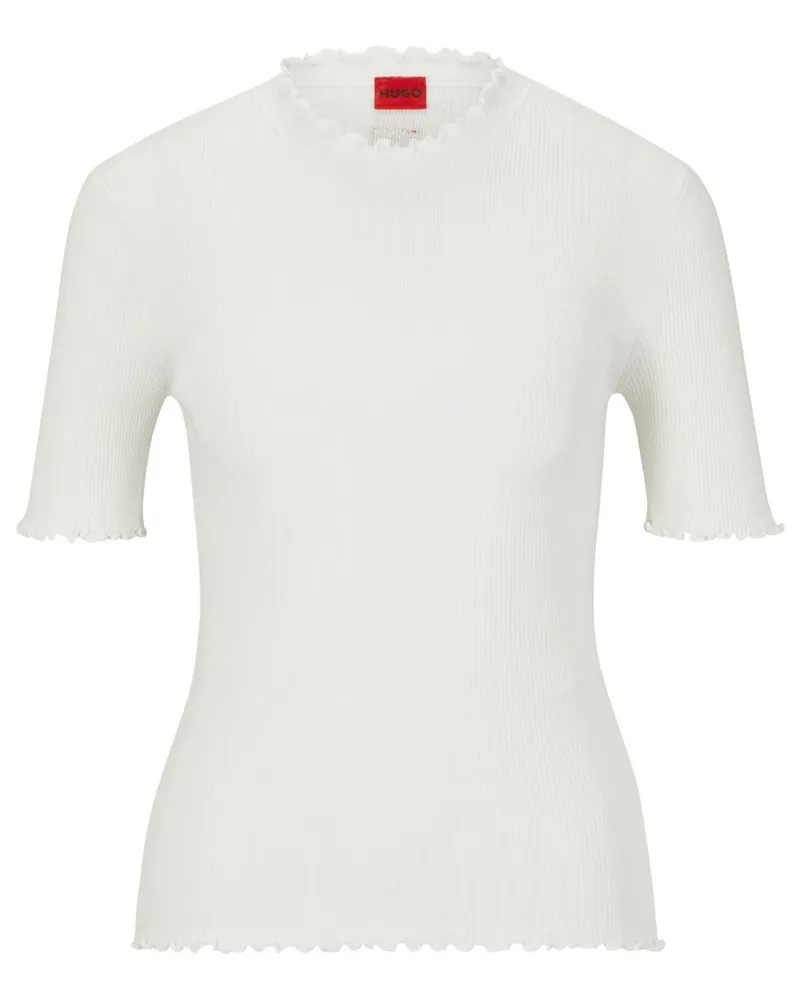 HUGO BOSS T-Shirt mit rundem Ausschnitt - Weiß Weiß