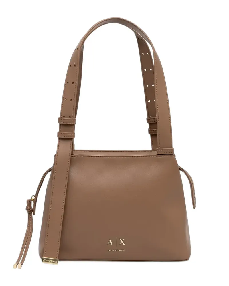 Armani Exchange logo tote bag - Braun Braun