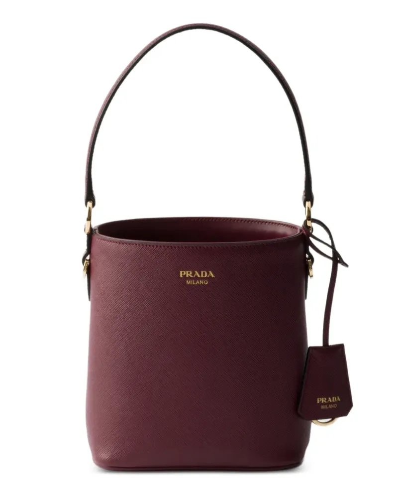 Prada Mini-Tasche aus Saffiano-Leder - Rot Rot