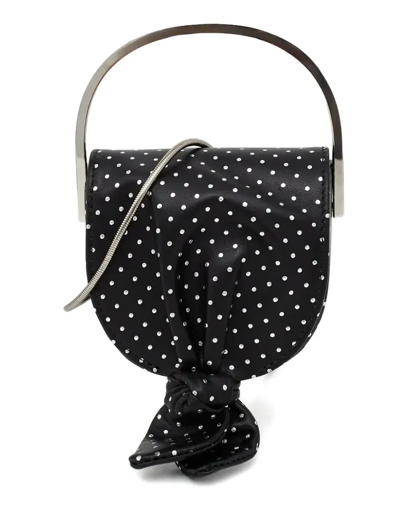 Aquazzura micro Bow Tie tote bag - Schwarz Schwarz