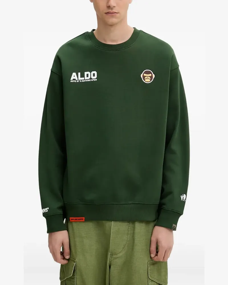 BAPE Sweatshirt mit Ape Head-Logo - Grün Grün