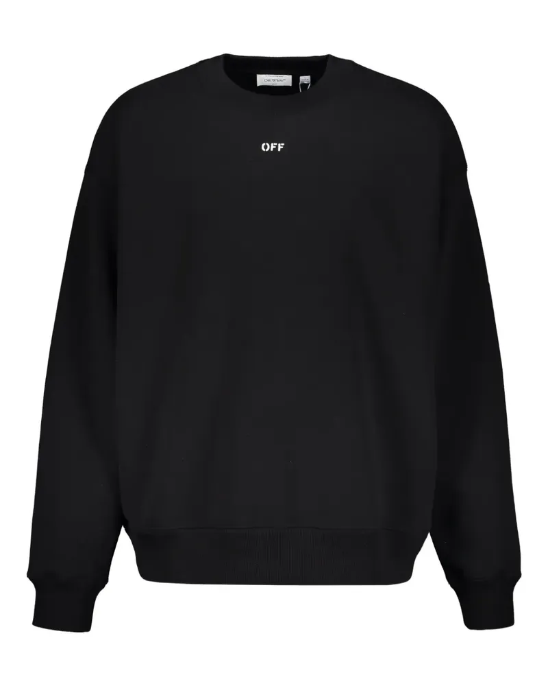 OFF-WHITE round-collar sweatshirt - Schwarz Schwarz