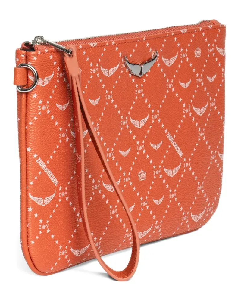 Zadig & Voltaire Monogram Clutch - Orange Orange