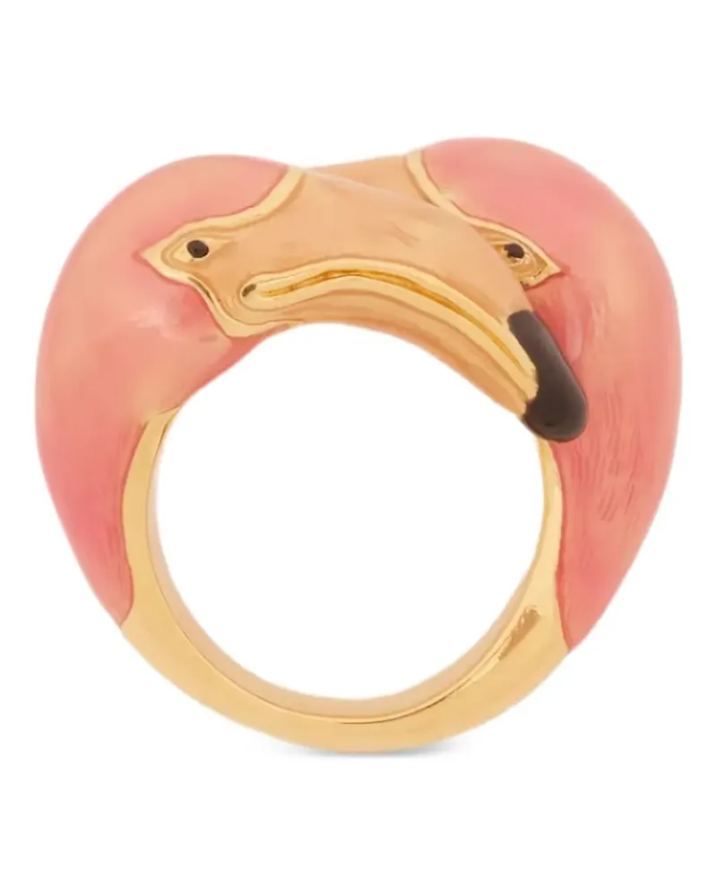 Chloé Tropicus Toi et Moi flamingo ring - Gold Gold