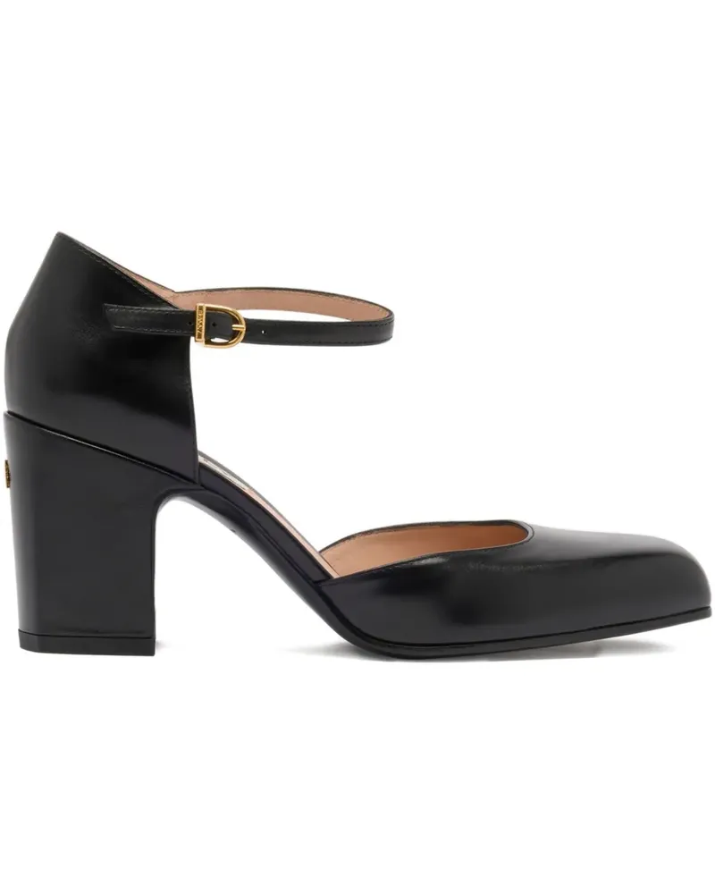 Bally Eclayr Pumps mit Knöchelriemen 75mm - Schwarz Schwarz