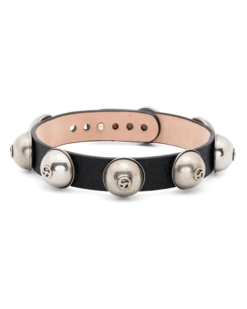 Acne Studios Leder-Choker mit Nietenverzierung - Schwarz Schwarz
