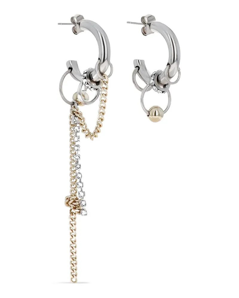 Justine Clenquet Boucles Creolen mit Kettendetail - Gold Gold