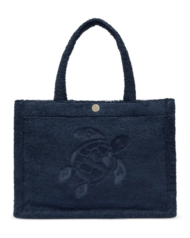 Vilebrequin Batist terry turtle beach bag - Blau Blau