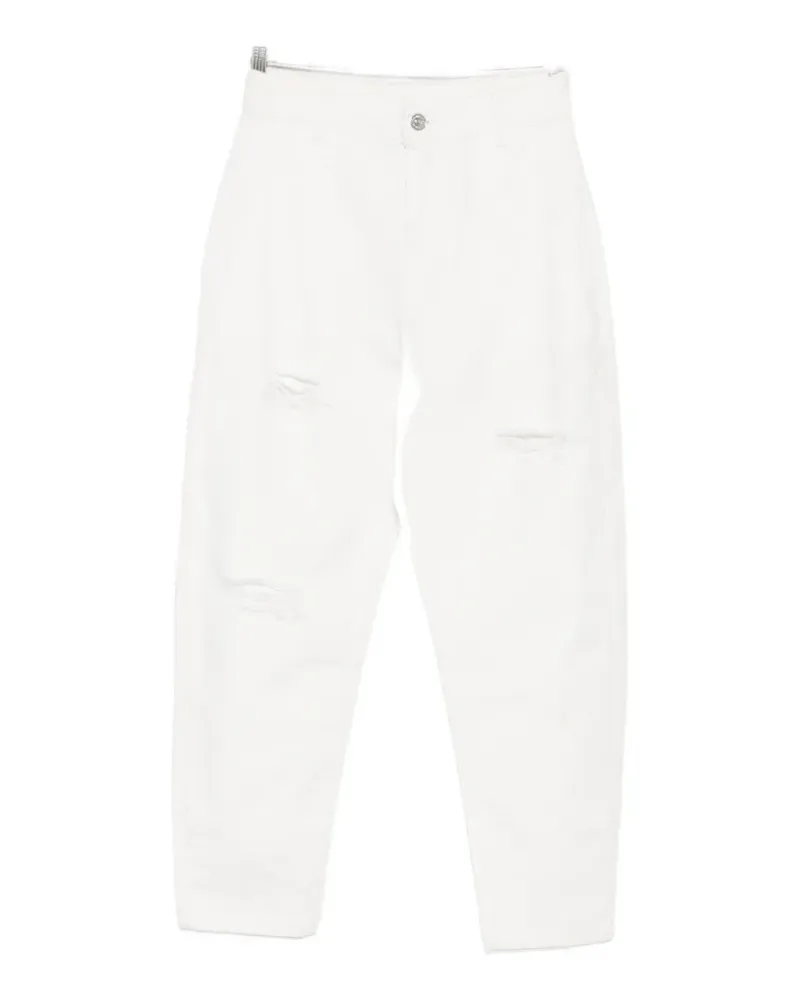 Aniye By distressed cropped jeans - Weiß Weiß