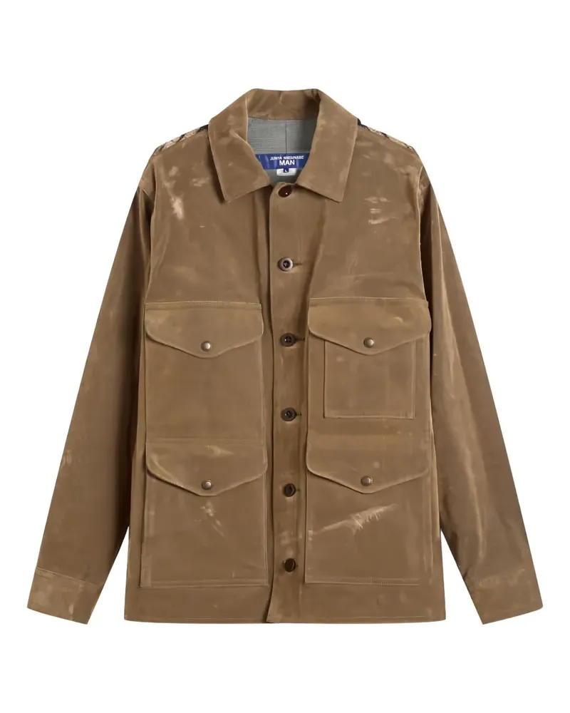 Junya Watanabe check panelled jacket - Braun Braun