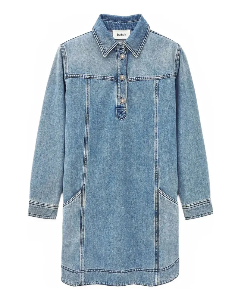 ba&sh Tona buttoned denim dress - Blau Blau