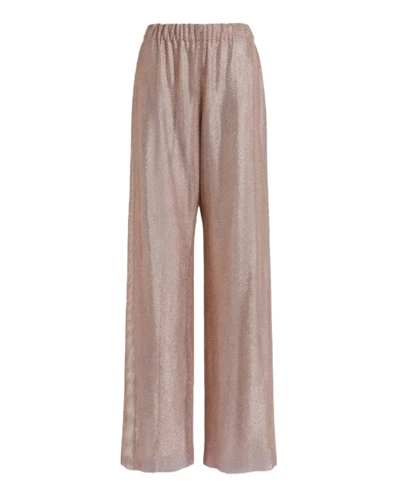 Alberta Ferretti high-waist wide-leg trousers - Rosa Rosa