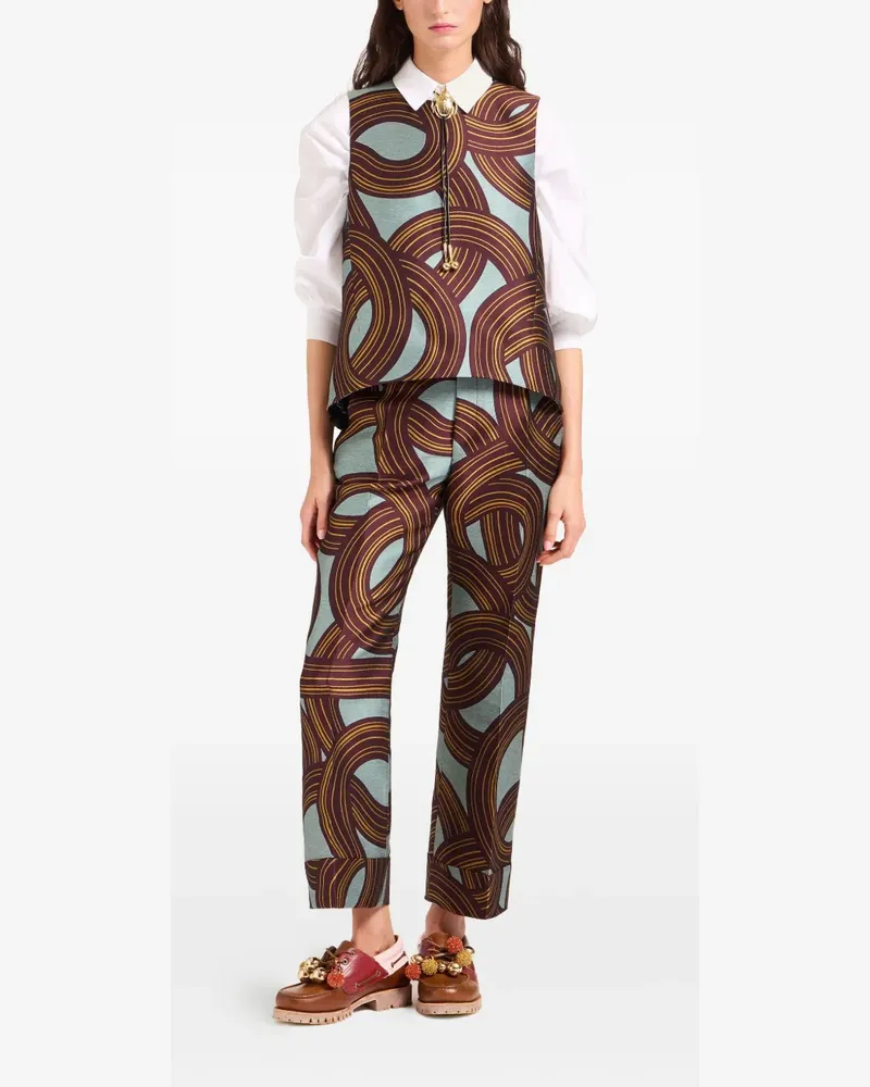 La DoubleJ Hendrix Jacquard-Hose - Blau Blau