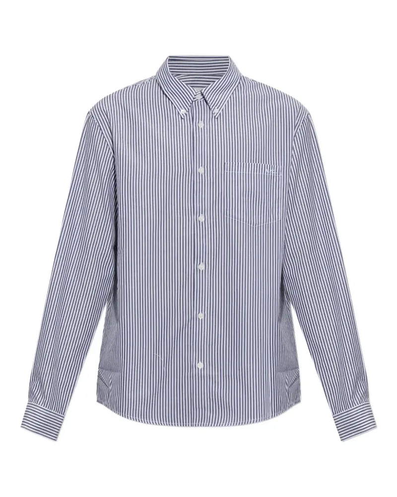 A.P.C. Hemd mit Längsstreifen - Weiß Weiß