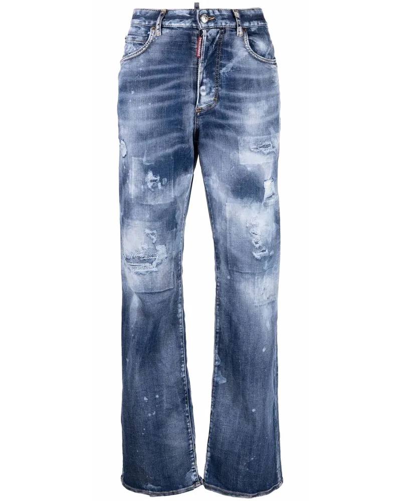 Dsquared2 Jeans mit hohem Bund - Blau Blau