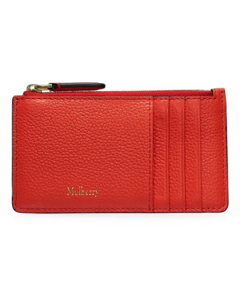 Mulberry continental grained card holder - Orange Orange