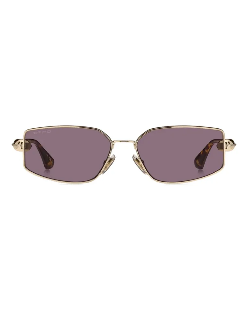 Etro geometric-frame sunglasses - Gold Gold