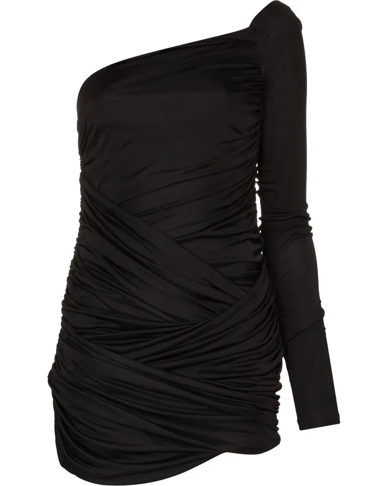 GAUGE81 Asymmetrisches Valmeira Kleid - Schwarz Schwarz