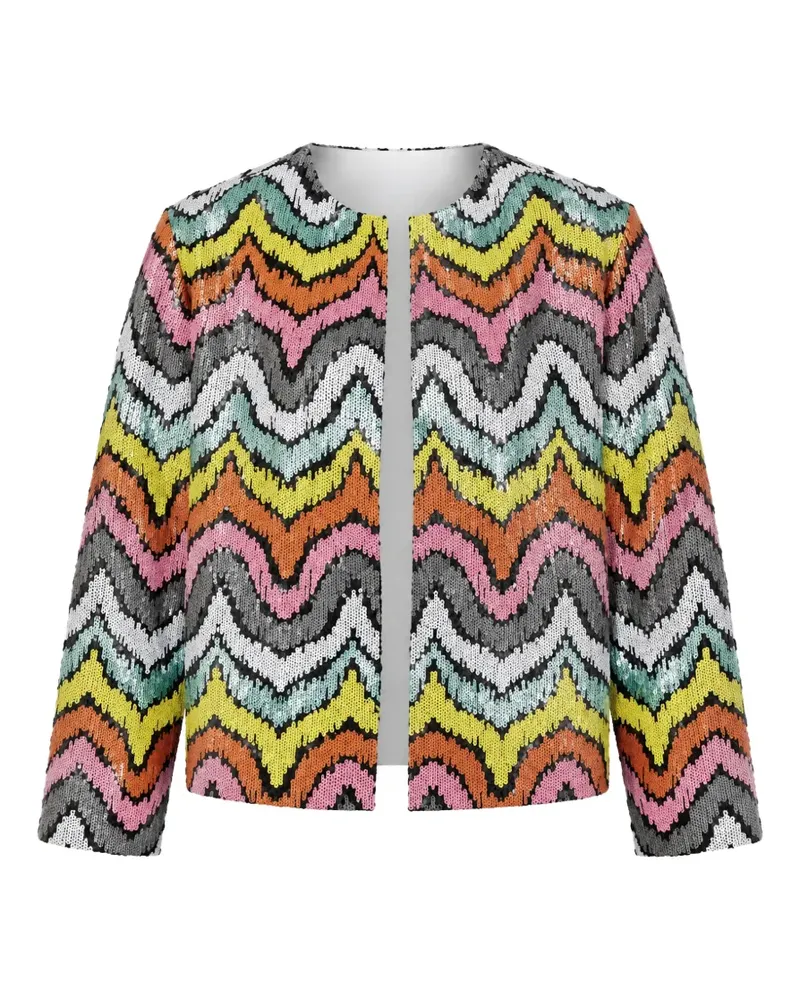 ODEEH sequin-embellished fitted jacket - Rosa Rosa