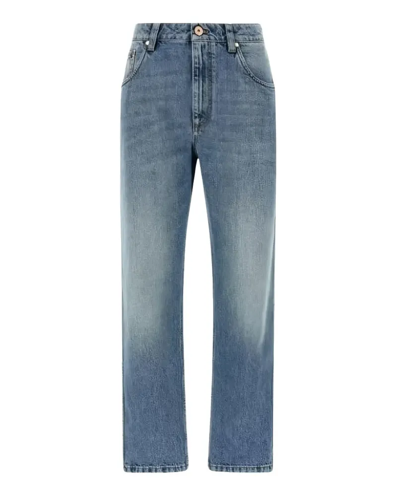 Brunello Cucinelli faded straight-leg jeans - Blau Blau
